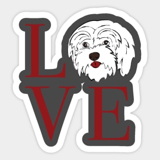 Maltese Love Sticker